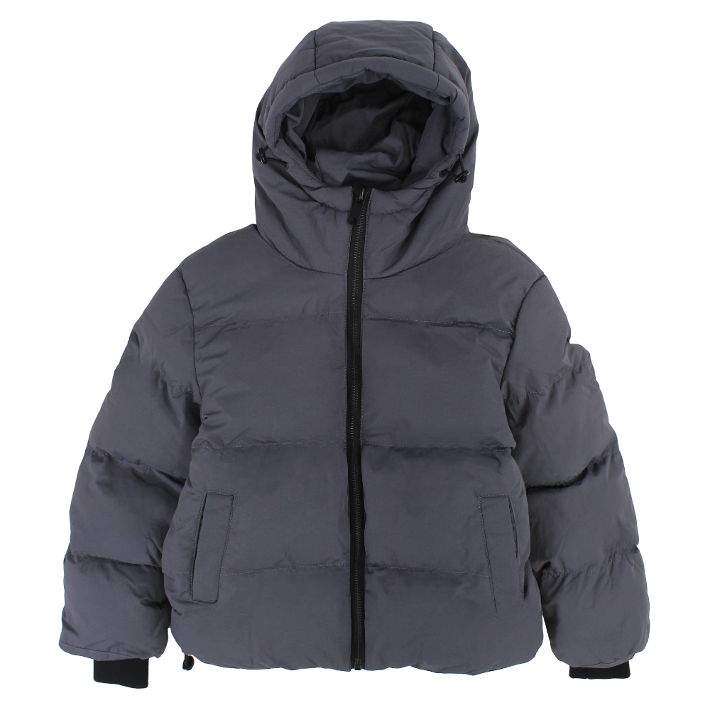 Boys Waterproof Hooded Jacket – Grey
