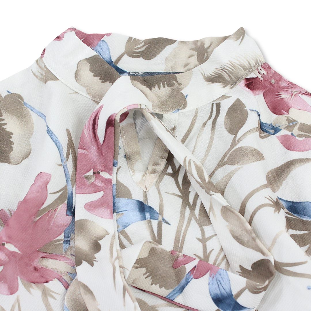 Girls Blouse – Off-White Printed