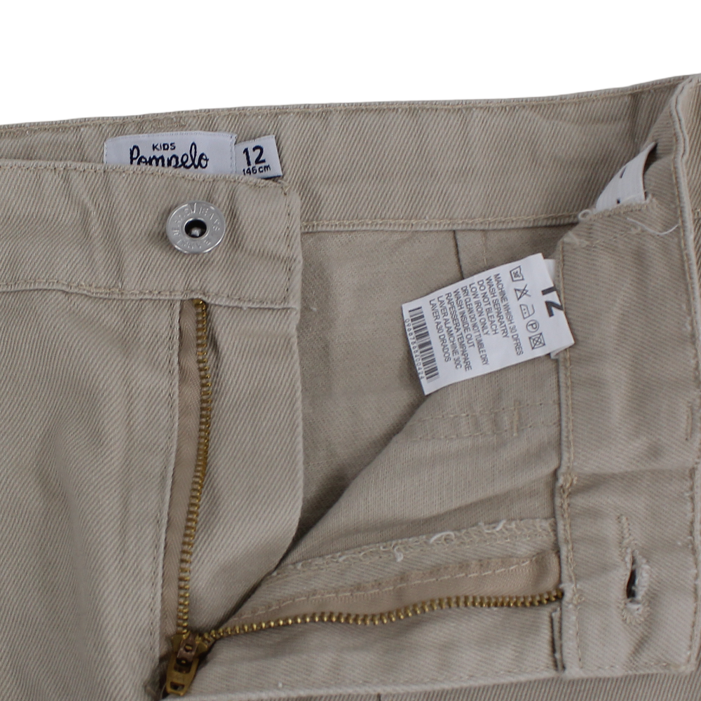Girls Gabardine Pants – Beige