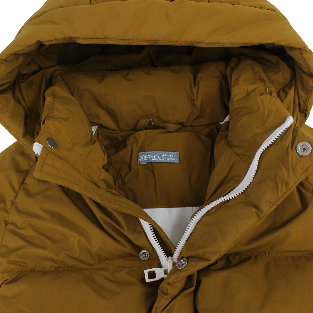 Girls Waterproof Hooded Jacket – Brown