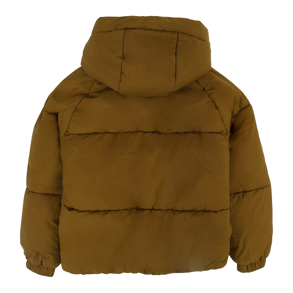Girls Waterproof Hooded Jacket – Brown