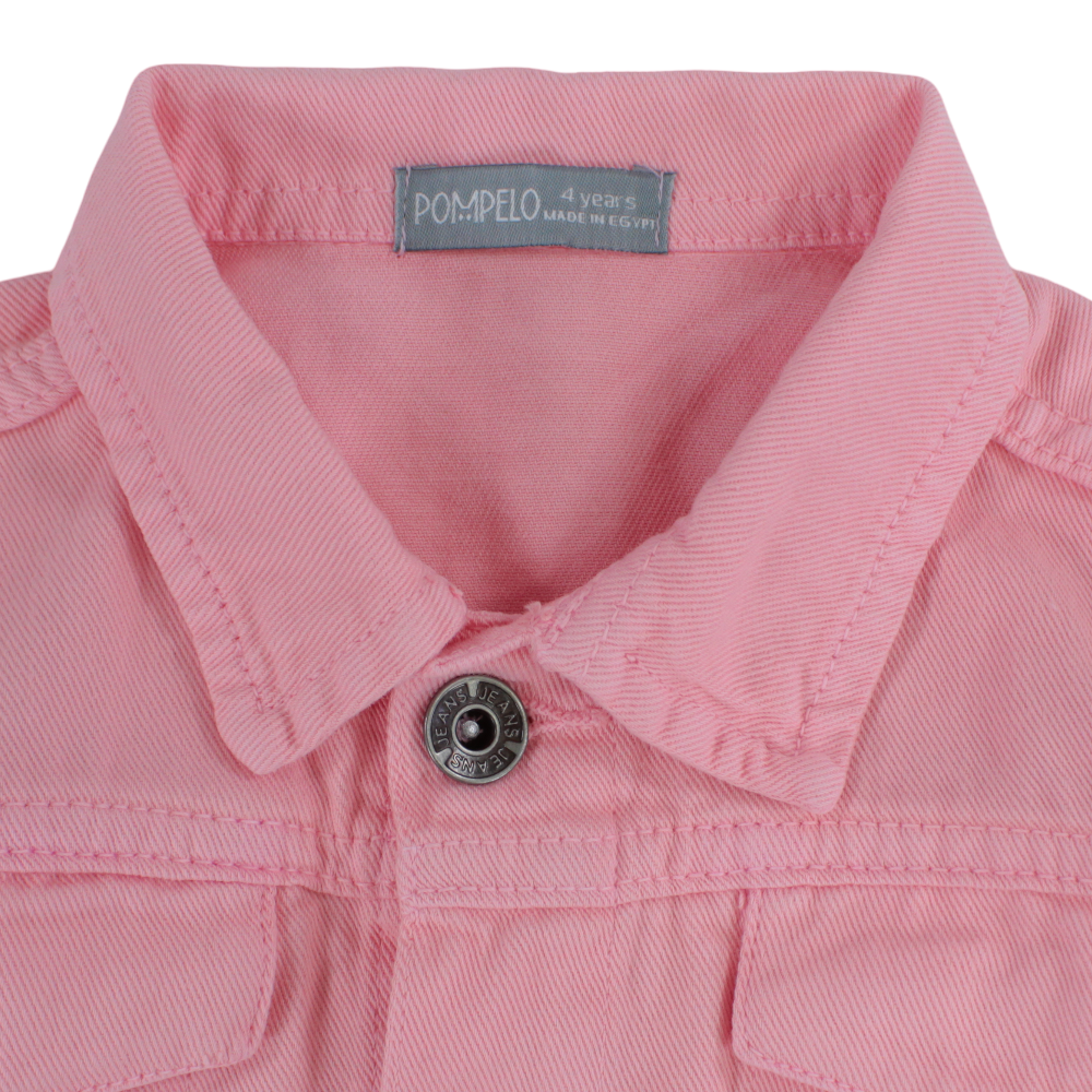Girls Gabardine Jacket – Pink