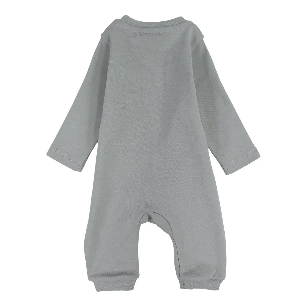 Baby Boys Cotton Footless Onesie - Mint with Dino Design