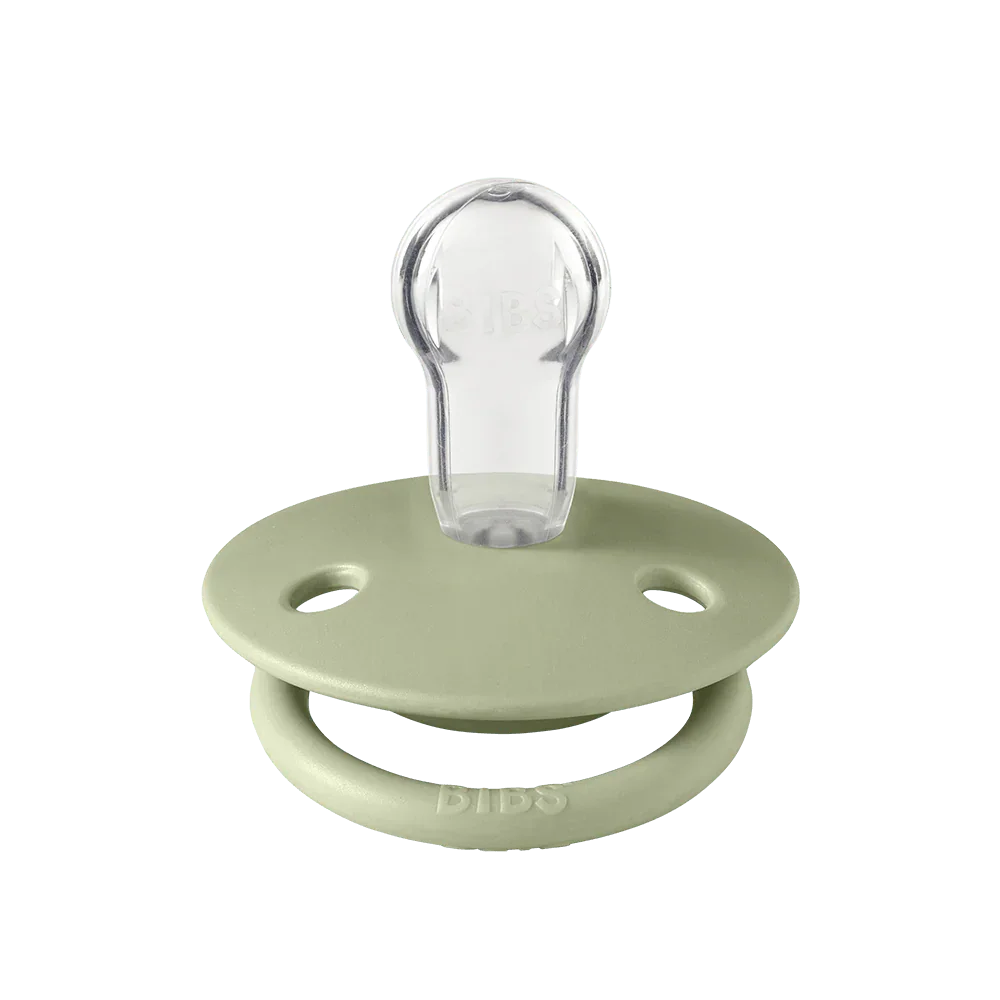 Pack of 2 - BIBS Pacifier De Lux Silicone Onesize Ivory/Sage