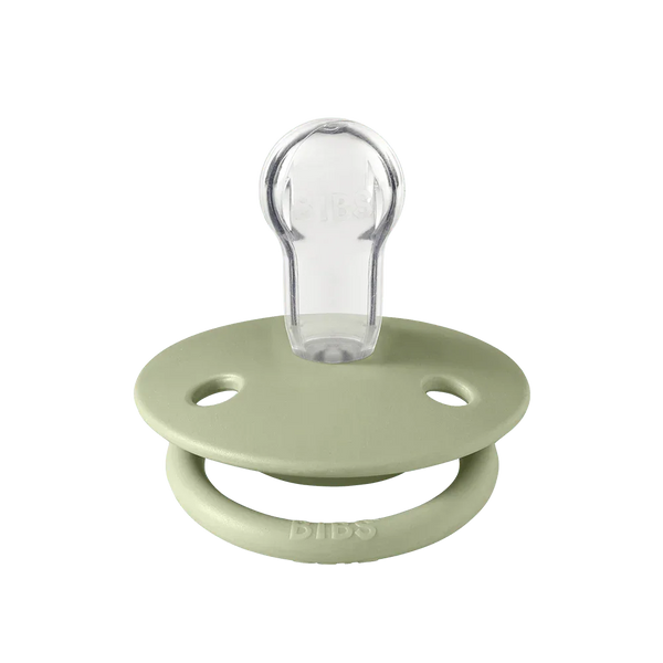 BIBS Pacifier De Lux Pack of 2 – Silicone Onesize Ivory/Sage