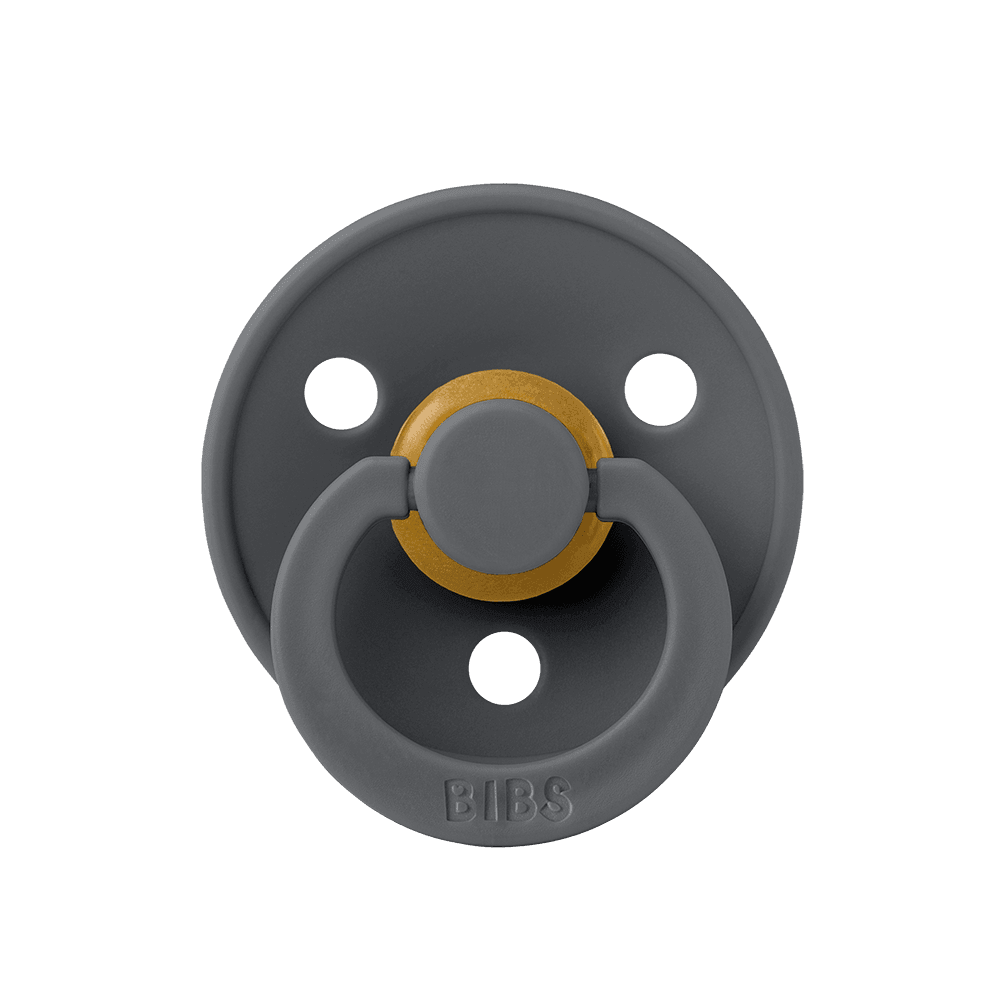 BIBS Color Baby Pacifier 2-Pack Latex Size 2 – Sand/Iron