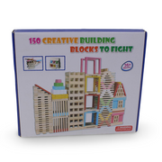 Creative Wooden Building Blocks – 150 Pcs