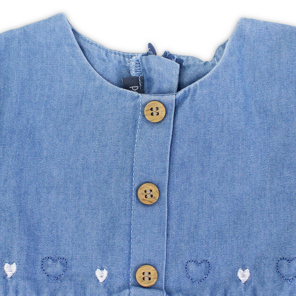 Baby Girls Cotton Denim Dress