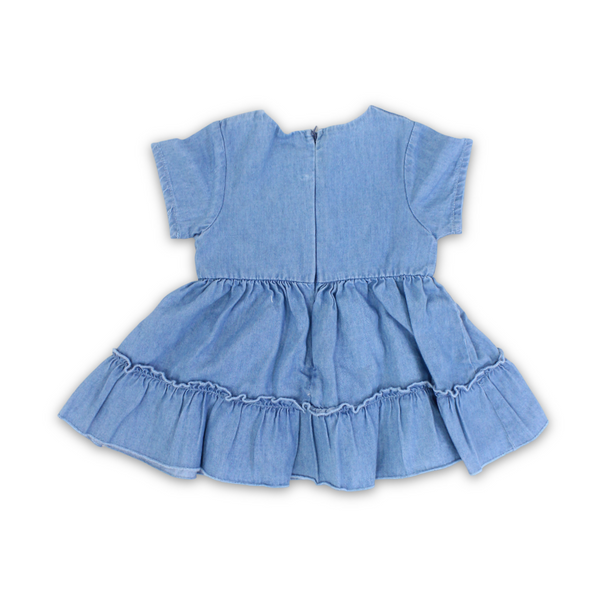 Baby Girls Cotton Denim Dress