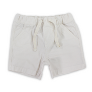 Baby Boys Cotton Shorts – Off-White