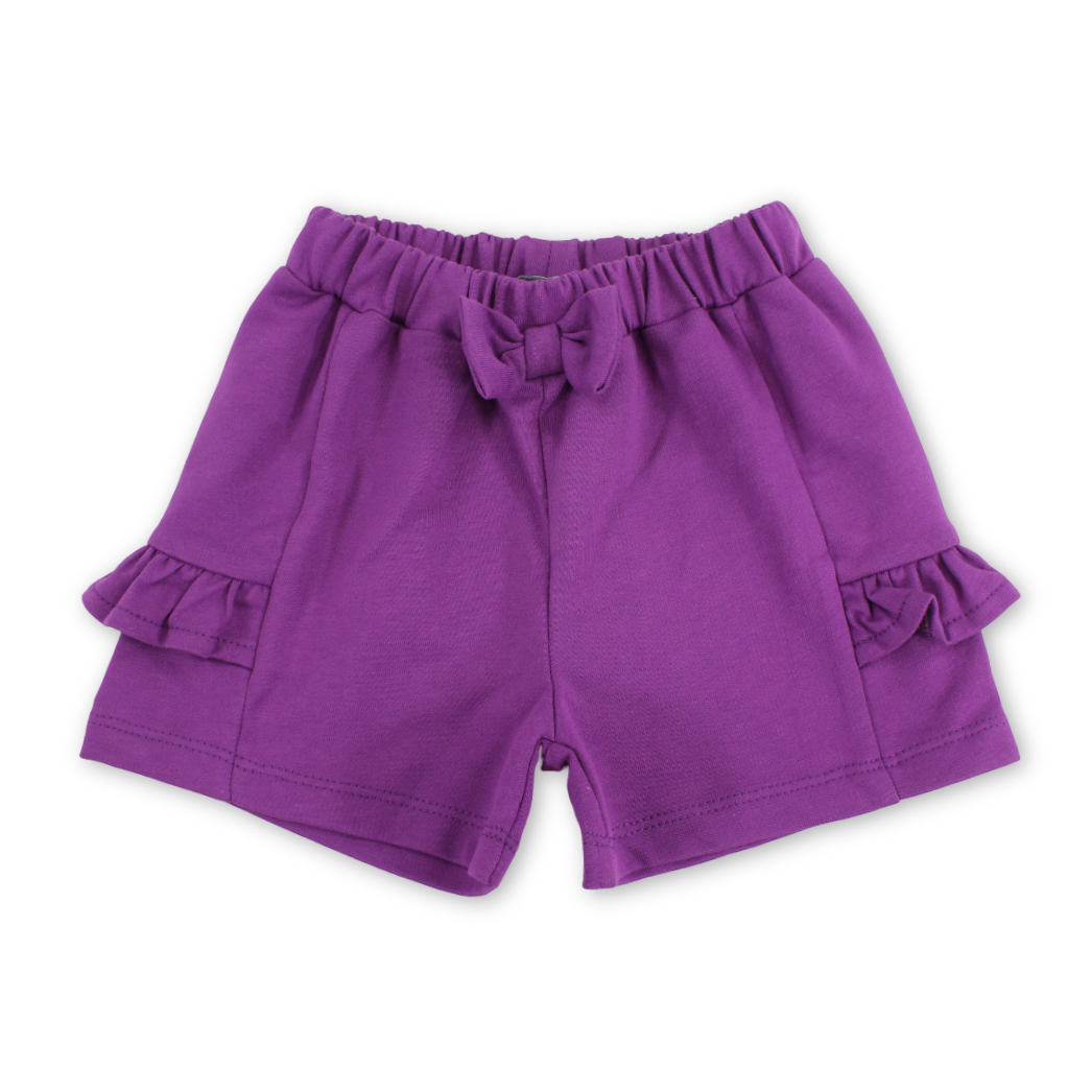 Baby Girls Gabardine Short – Purple - Clothing - Pompelo