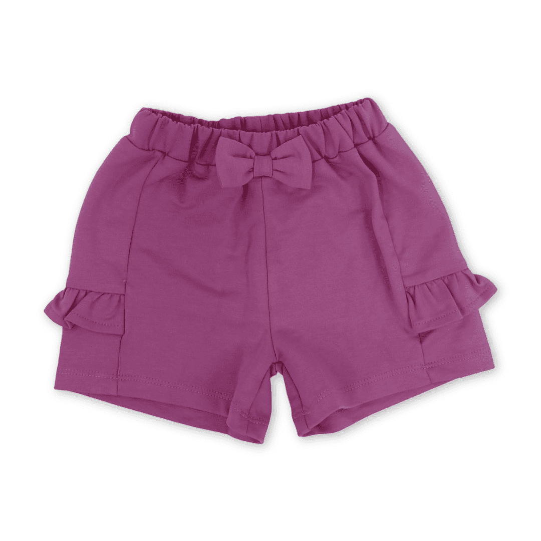 Baby Girls Cotton Short – Fuchsia - Clothing - Pompelo
