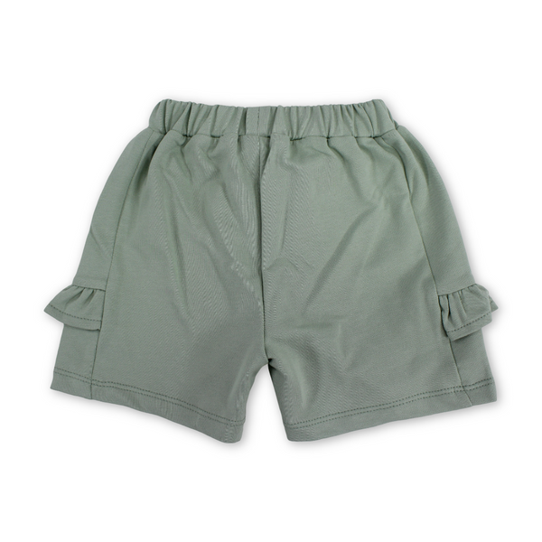 Baby Girls Gabardine Short – Mint