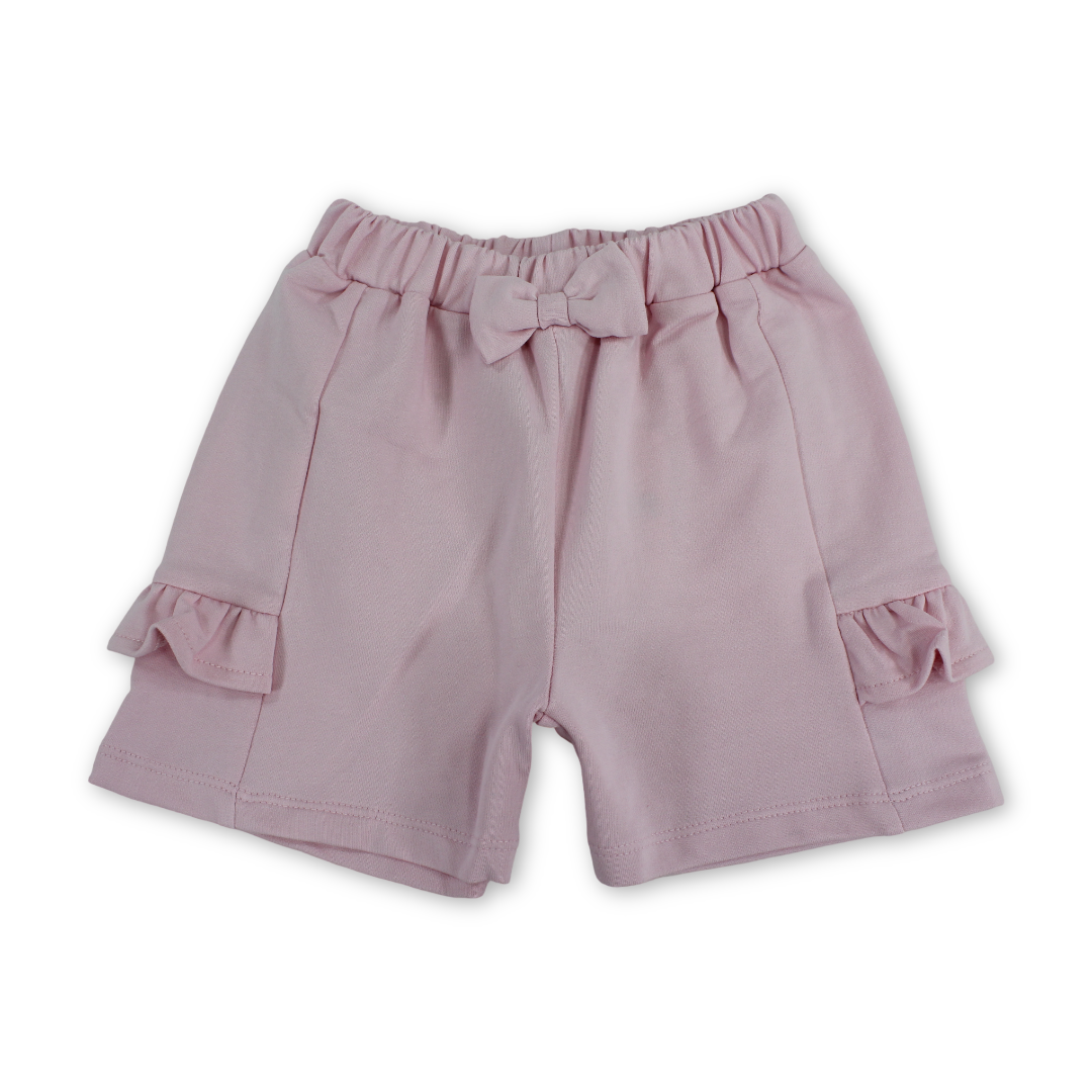 Baby Girls Gabardine Short – Pink - Clothing - Pompelo