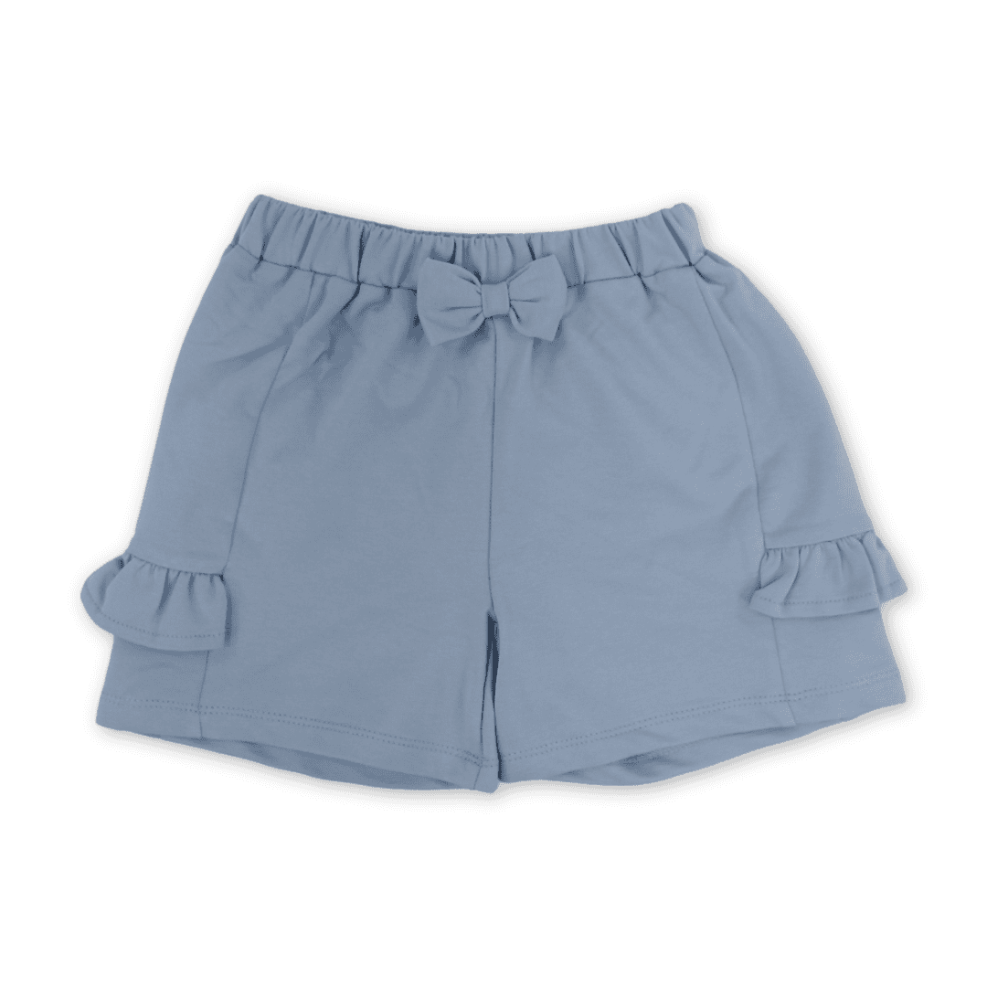 Baby Girls Cotton Short – Baby Blue - Clothing - Pompelo