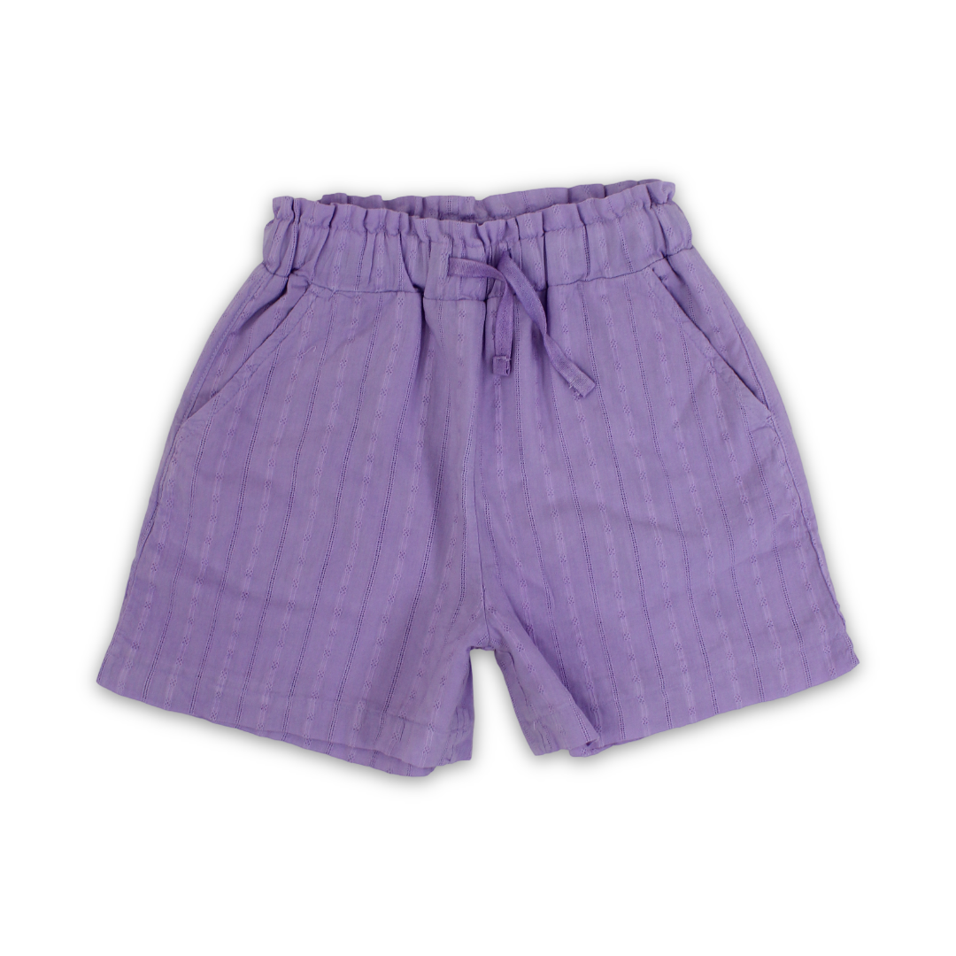 Baby Girls Cotton Short – Lilac - Clothing - Pompelo