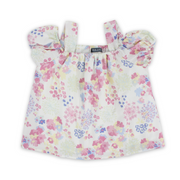 Girls Cotton Blouse – Multicolor Print