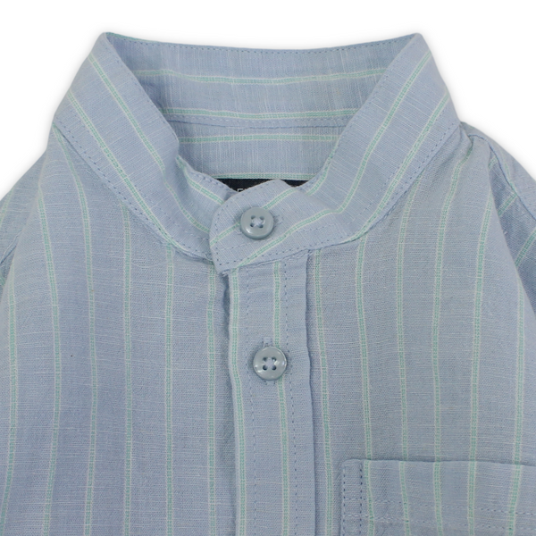 Boys Cotton Shirt – Baby Blue