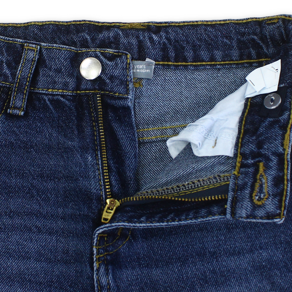 Boys Cotton Denim Pants – Dark Blue
