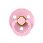BIBS Color Pacifier Round Latex Size 1 – Baby Pink