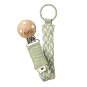 BIBS Pacifier Clip Braided Sage/Ivory