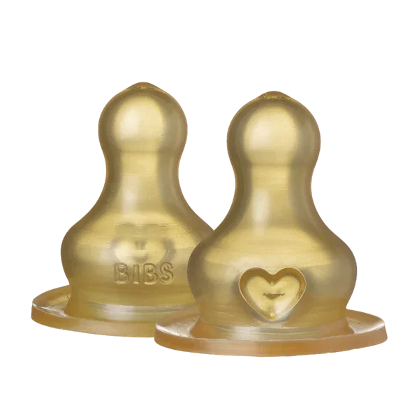 2 of Pack - BIBS Bottle Nipple Latex Fast Flow