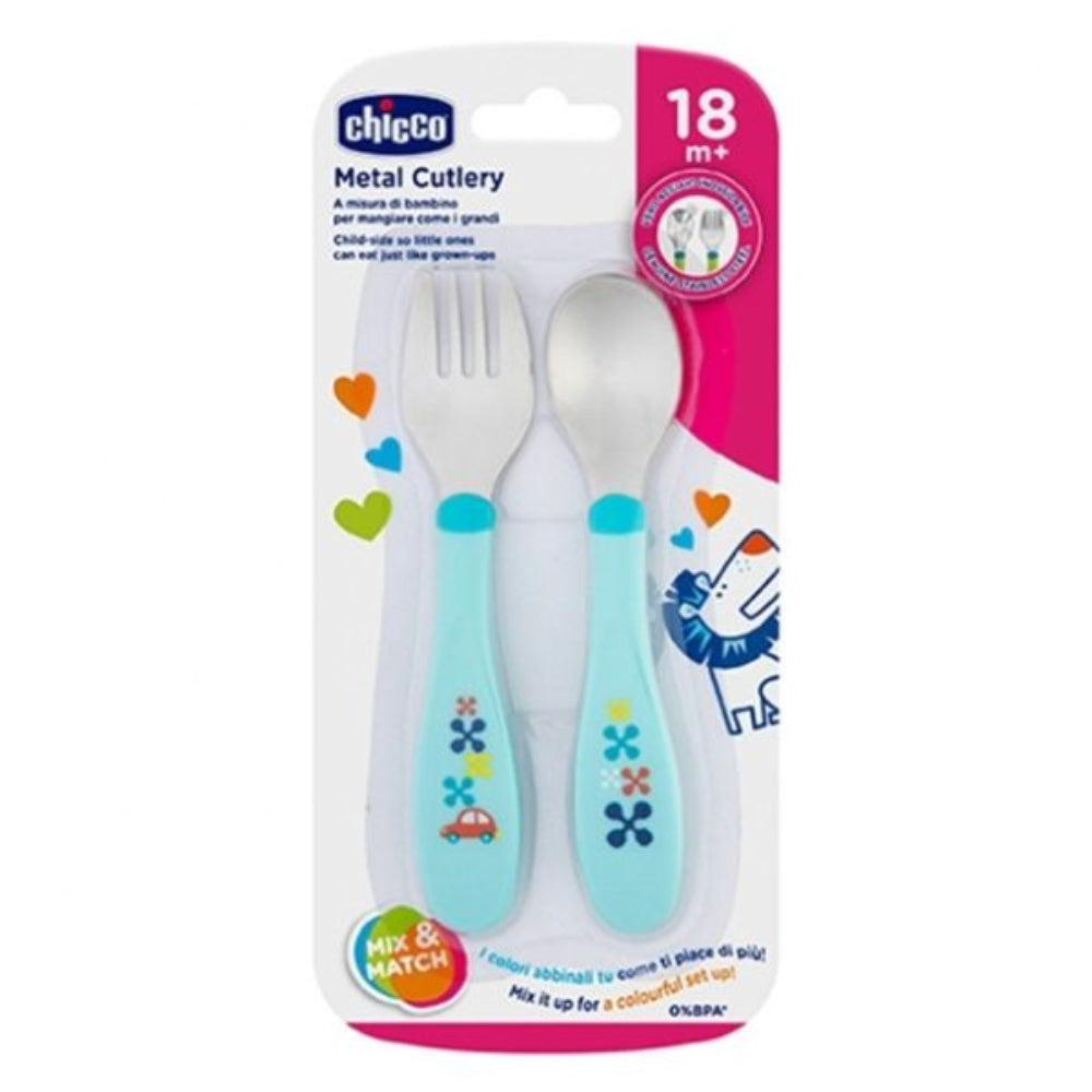 Chicco Metal Cutlery 18 Months and +18Month