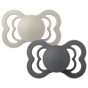 BIBS Supreme Sand & Iron Silicone - Size 1 (Pack Of 2)