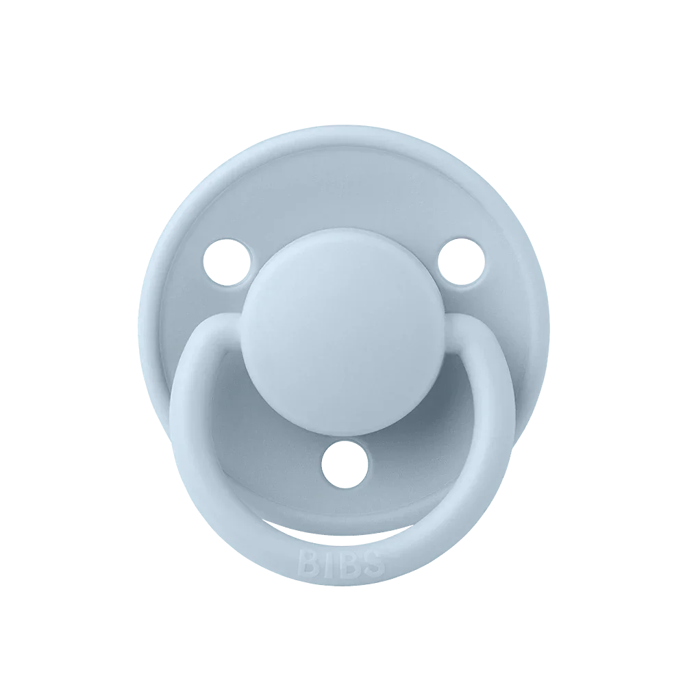 BIBS Color Baby Pacifier 1-Pack Round Latex - Size 1 – Baby Blue - Baby Essentials