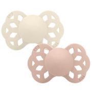 BIBS Infinity Pacifiers Pack of 2 – Ivory/Blush