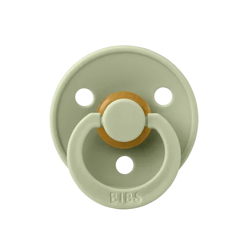 BIBS Color Baby Pacifier – 1-Pack Latex - Size 2 - Sage) - Baby Essentials