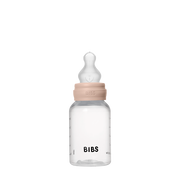 BIBS Round Silicone Baby Bottle 1-Pack 150 ml Slow Flow – Blush