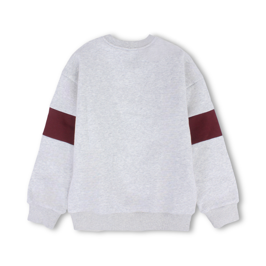 Boys Cotton Sweatshirt – Grey with "London" Print