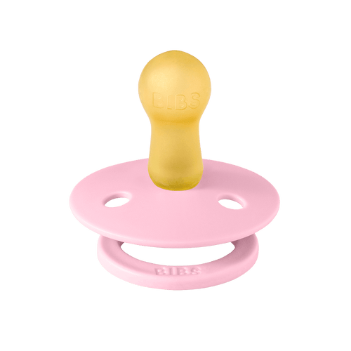 BIBS Color Pacifier Round Latex Size 1 – Baby Pink