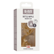 BIBS Bottle Nipple 2 PACK Latex Medium Flow
