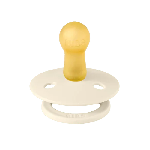 BIBS Pacifier – 1 Pack (Latex, Size 1, Vanilla GLOW)