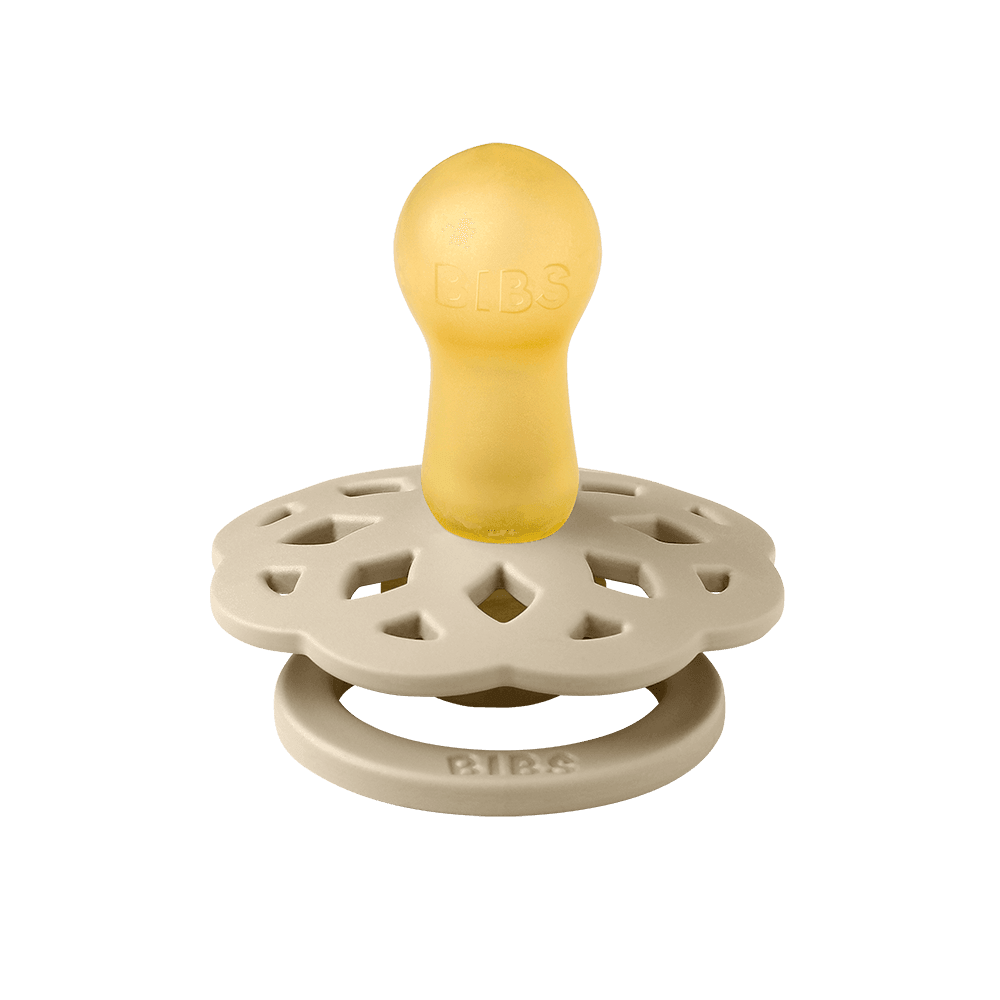 BIBS Boheme Pacifier 2 PACK Latex Size 2 Vanilla/Pine