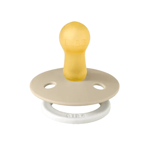 BIBS Pacifier – 1 Pack (Latex, Size 2, Vanilla GLOW)