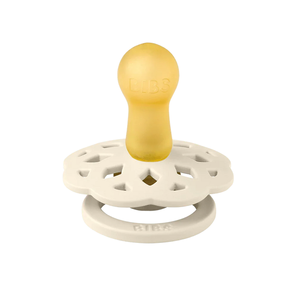 BIBS Boheme Pacifier – 1-Pack (Latex, Size 2, Ivory)