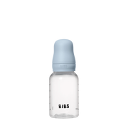 BIBS Round Silicone Baby Bottle 1-Pack 150 ml Slow Flow – Baby Blue