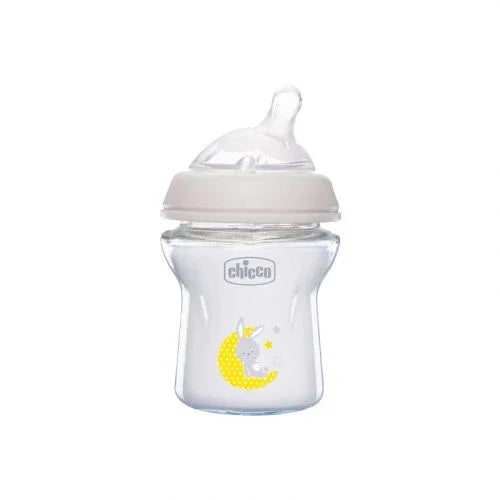 Chicco Natural Feeling Glass Bottle 250ml (+0m) - Baby Essentials