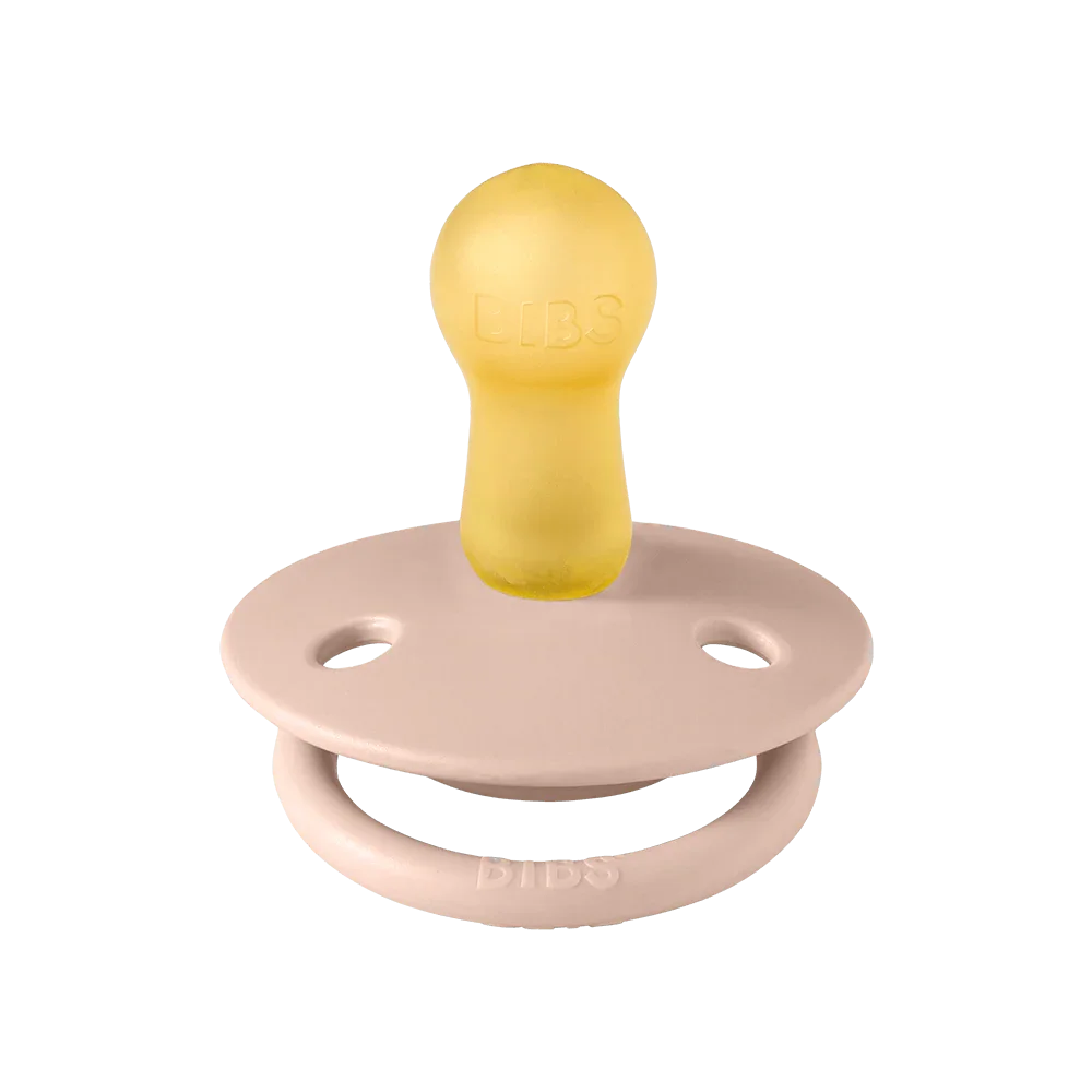 BIBS Color Pacifier 1-Pack Round Latex - Size 1 – Vanilla