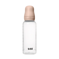 BIBS Round Silicone Baby Bottle 1-Pack 270 ml Medium Flow – Blush