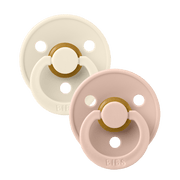 Bibs Color Symmetrical Ivory & Blush - Size 2 (Pack Of 2)