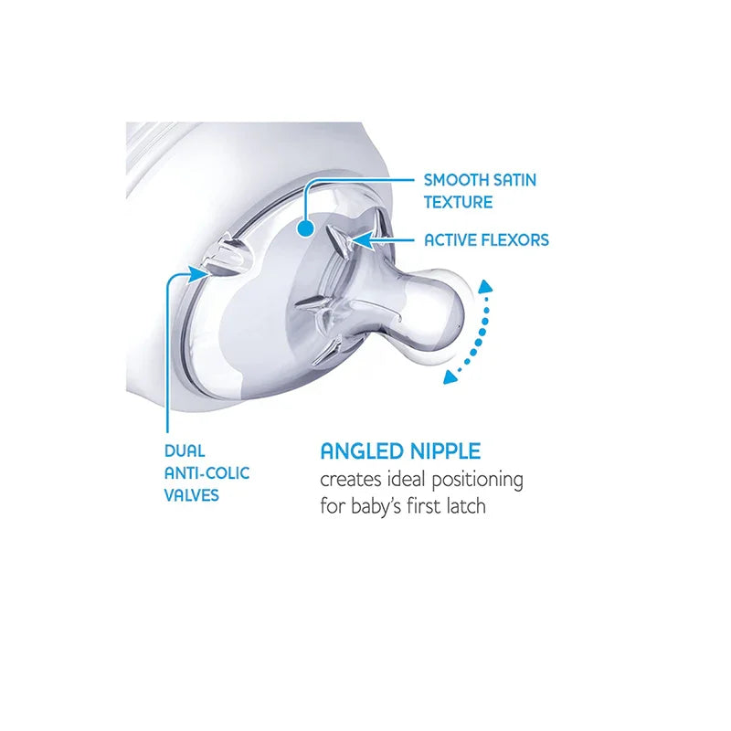 ببرونة رضاعة ناتشورال فيلينج مضادة للمغص للاطفال من شيكو، 330 مل، لعمر 6 اشهر فما فوق تدفق سريع