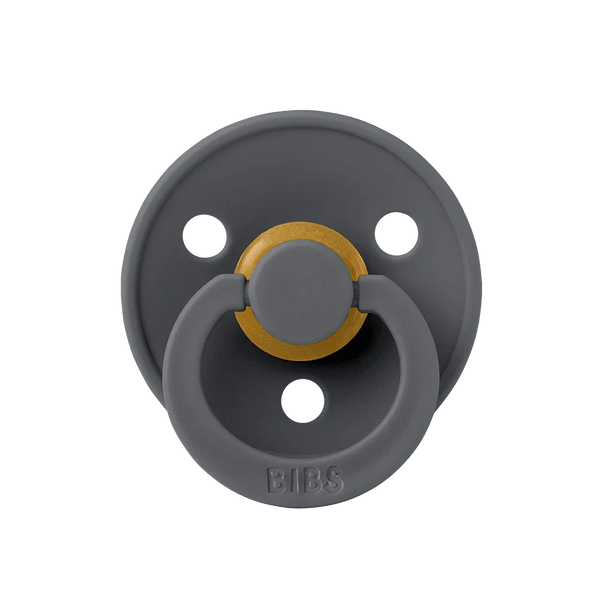 Pack of 2 - BIBS Pacifier Colour Latex Size 1 Sand/Iron