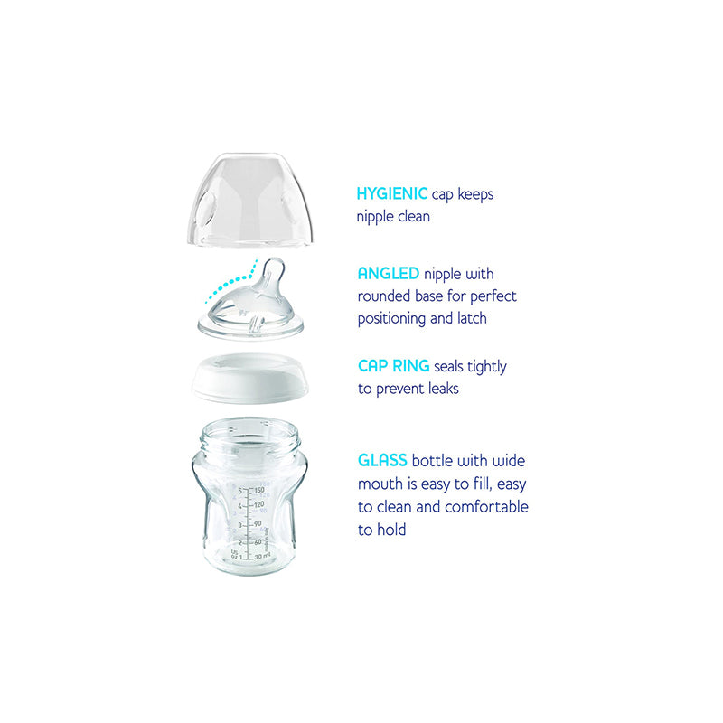 Blue Chicco Natural Feeling Bottle Fast Flow 330 ml (6+ Months)