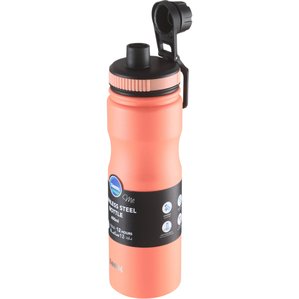 Tank Stainless Steel Insulated Bottle 650ml – Orange