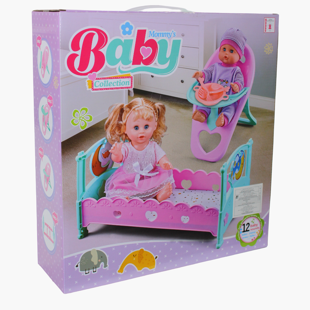 Lovely Deluxe Baby Doll Playset with Accessories – 3-in-1 Set