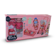 Baby Doll Playset with Accessories – 3-in-1 Set (35 cm)
